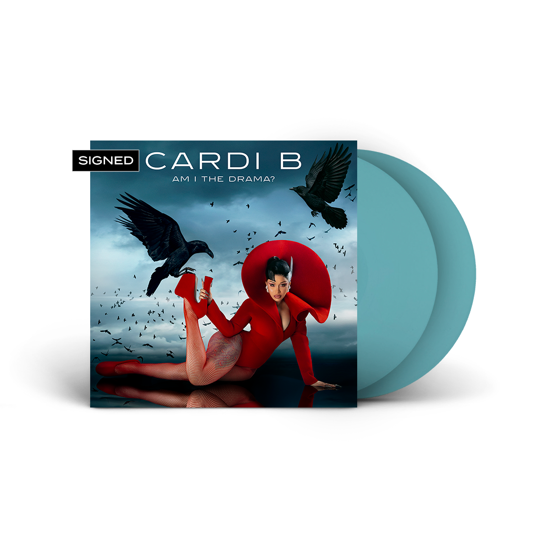 Cardi B- Am I The Drama? (Indie Exclusive Baby Blue Vinyl + Signed Art Card)