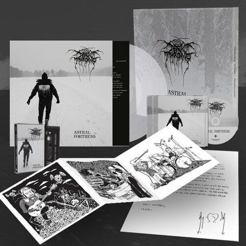 Darkthrone- Astral Fortress - Peaceville Store Exclusive Deluxe Edition, 140gm Clear Vinyl/CD/Cassette/A4 Letter/Art Prints