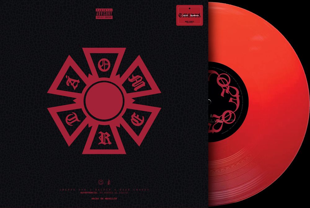 J Balvin & Ryan Castro- OMERTA (Red Vinyl)