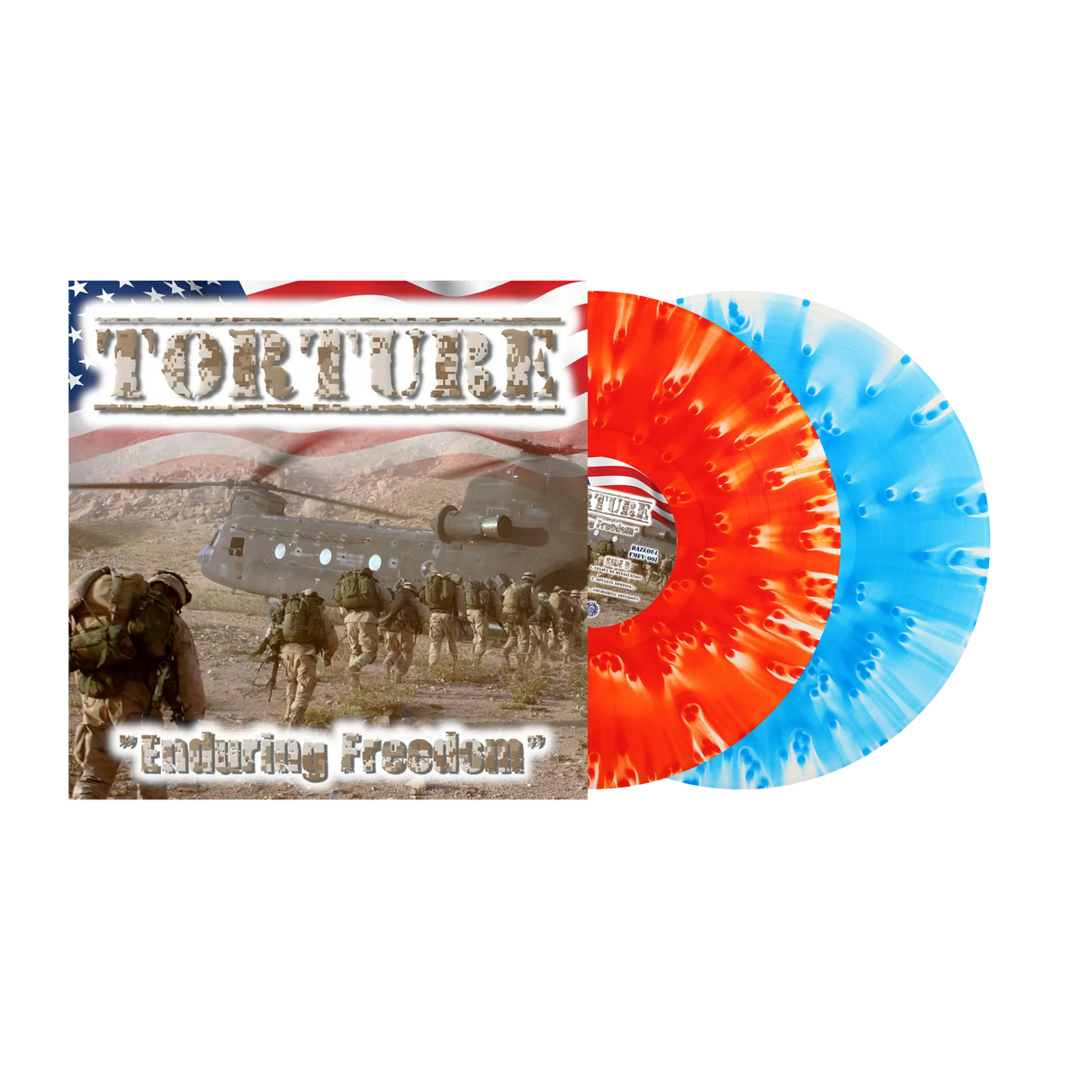 Torture- Enduring Freedom (Cloudy Red, Cloudy Blue Vinyl) (DAZE Records)