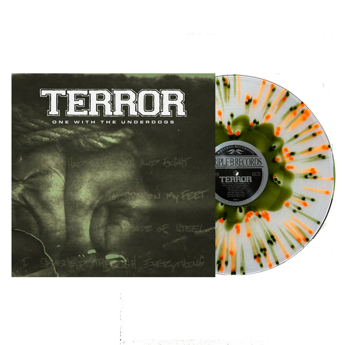 Terror- One With The Underdogs (Cloudy Swamp Green w/Neon Orange Splatter Vinyl)