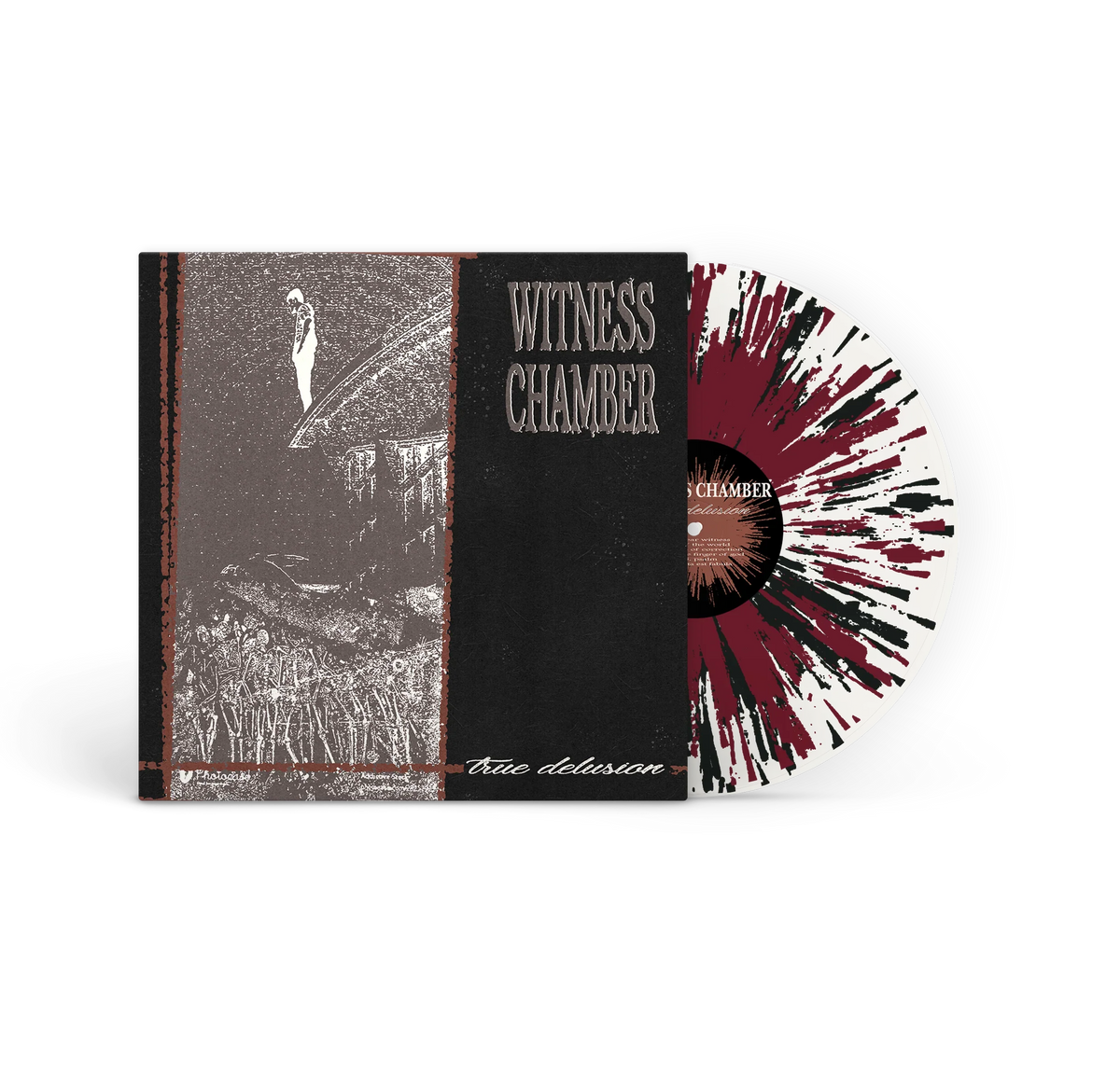 Witness Chamber- True Delusion (Cloudy Clear w/ Oxblood and Black Splatter Vinyl) (DAZE Records)