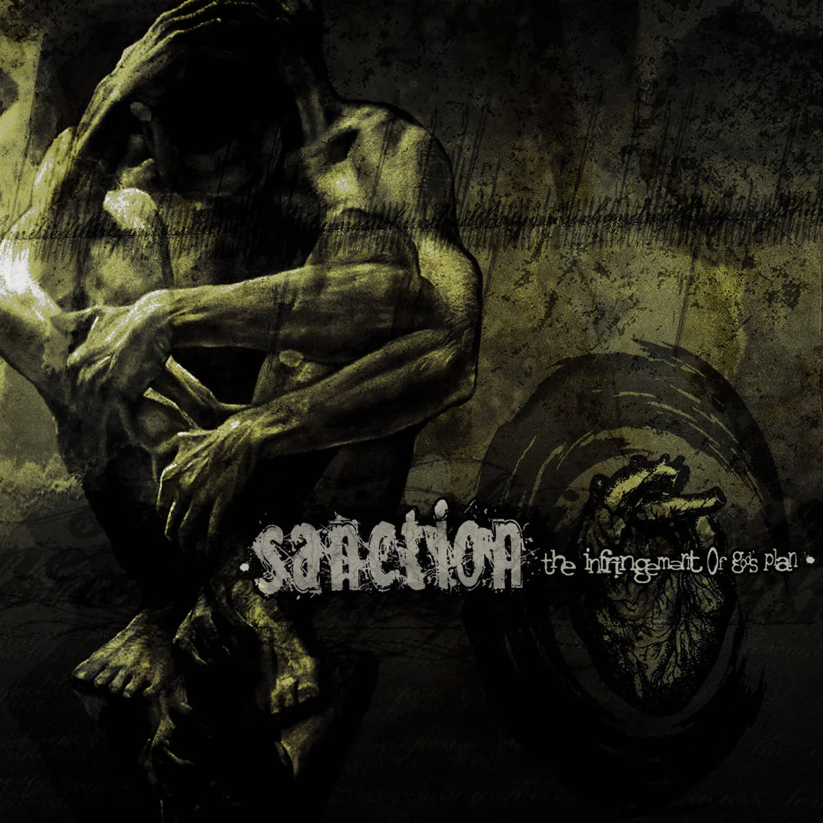 Sanction- Infringement Of God's Plan (Half Silve/Half Black w/White Splatter Vinyl) (DAZE Records)