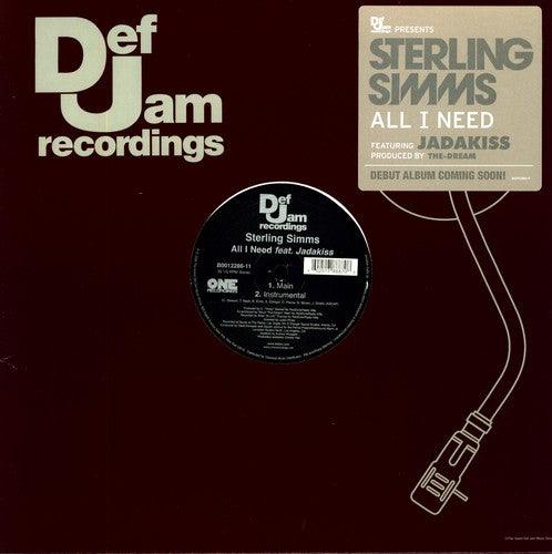 Sterling Simms- All I Need [ vinyl ]