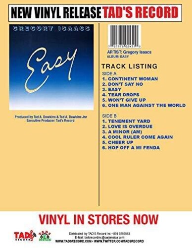 Gregory Isaacs- Easy [ vinyl ]