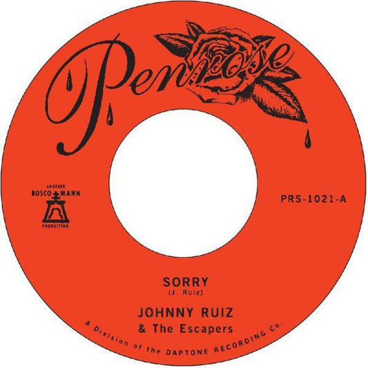 Johnny Ruiz  & Escapers- Sorry / Prettiest Girl [ vinyl ]