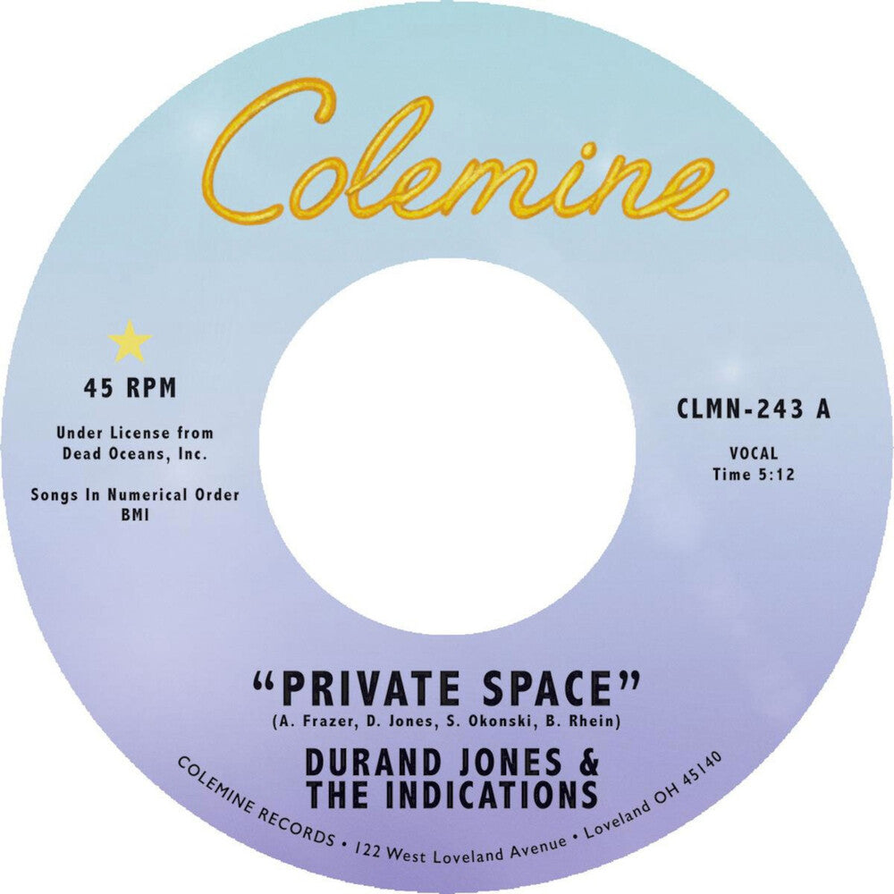 Durand Jones  & The Indications- Private Space / Sea Of Love [Colored Vinyl]