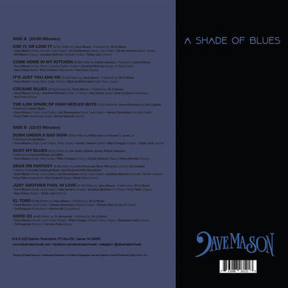 Dave Mason- A Shade of Blues - Blue [ vinyl ]