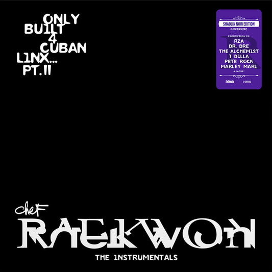 Raekwon- Only Built 4 Cuban Linx... Pt. II - THE INSTRUMENTALS, Shaolin Noir Edition (Black 2LP) [ vinyl ]