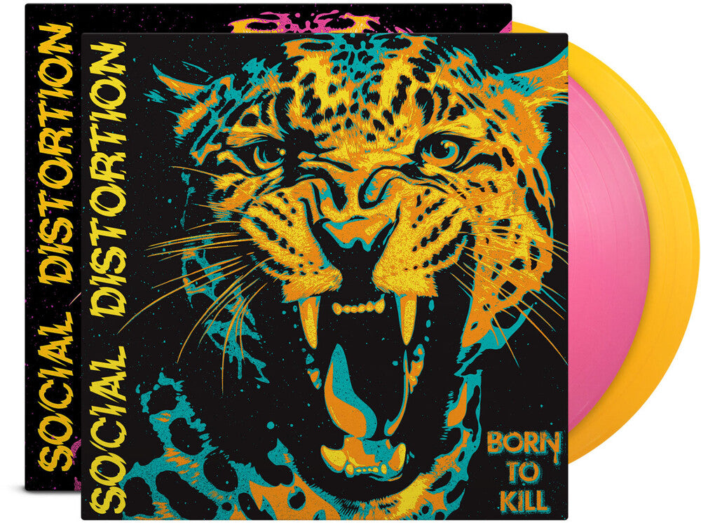 Social Distortion- Born to Kill [Indie Exclusive Pink & Yellow Vinyl with Alternative Art Print]