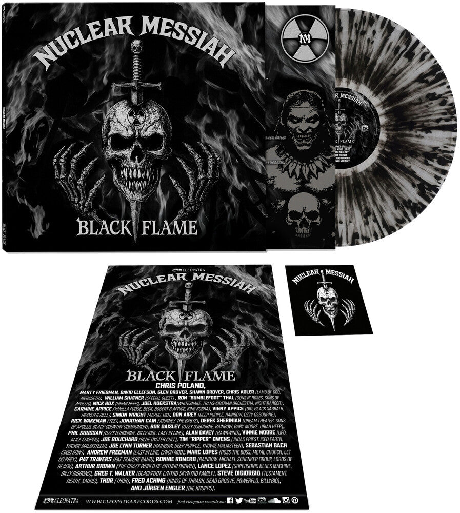 Nuclear Messiah- Black Flame [CLEAR/SILVER/BLACK SPLATTER] [ vinyl ]
