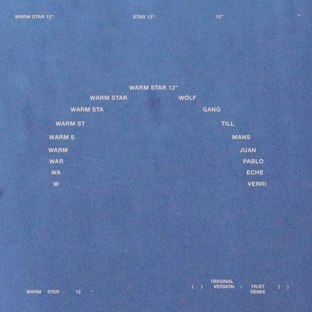 Wolfgang Tillmans- Warm Star [ vinyl ] (PREORDER)