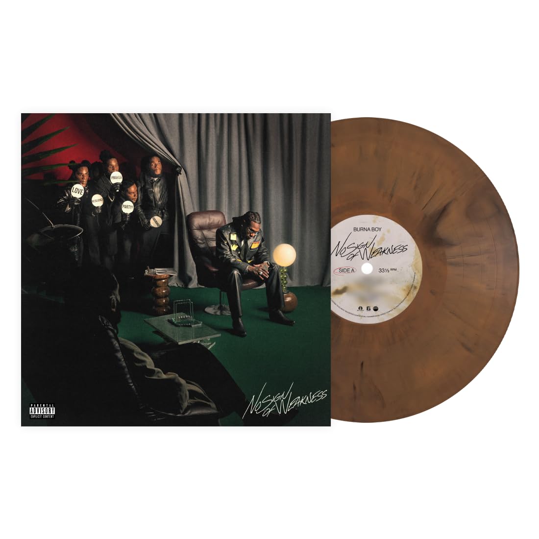 Burna Boy- No Sign Of Weakness (Brown Opaque Vinyl)