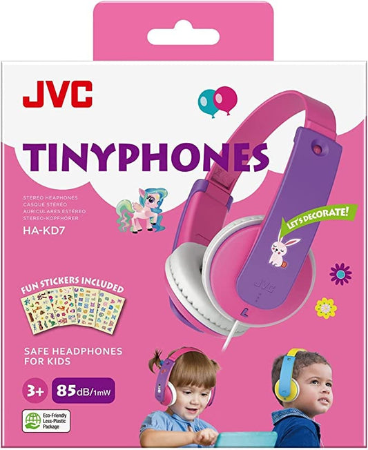 JVC TINY PHONES KIDS STEREO HEADPHONES WITH VOLUME LIMITER (PINK) [ACCESSORIES]