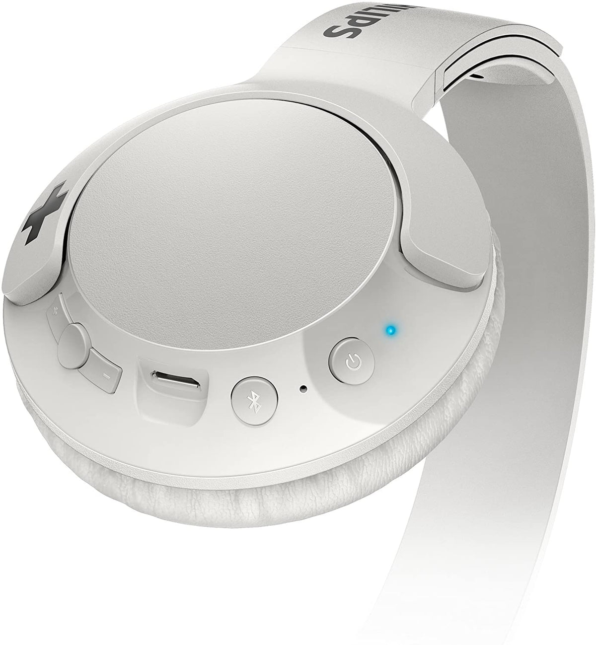 PHILIPS BASS + FOLDING HEADPHONES BLUETOOTH WITH MICROPHONE - WHITE [ACCESSORIES]