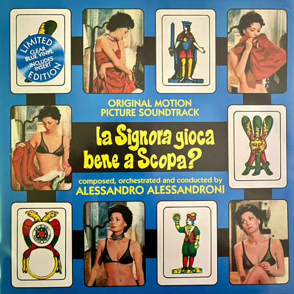 Alessandro Alessandroni- La Signora Gioca Bene A Scopa - Limited 140-Gram Transparent Blue Colored Vinyl