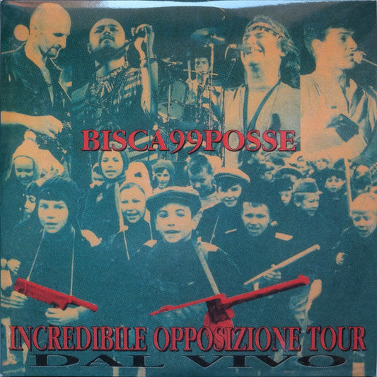 Bisca & 99 Posse- Incredibile Opposizione Tour - Autographed 180-Gram Transparent Red Colored Vinyl