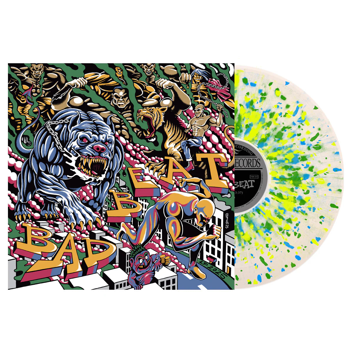 Bad Beat- LP 2025 (Ultra Clear w/Golden Yellow, Royal Blue, Dark Green Splatter Vinyl)