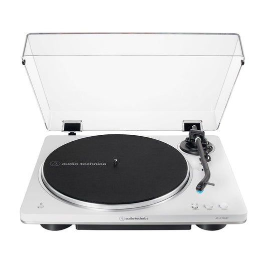 Audio-Technica LP70XBT Fully Automatic Bluetooth Turntable (White/Silver)